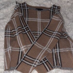 Plaid Brown Sweater